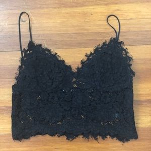 Black lace top